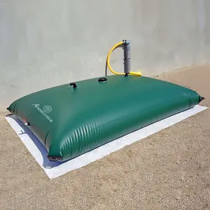 Tanque de água em PVC preto barato de alta qualidade para fabricantes de tanques de plástico 1000l 5000L resistente a UV flexível tanque de água dobrável