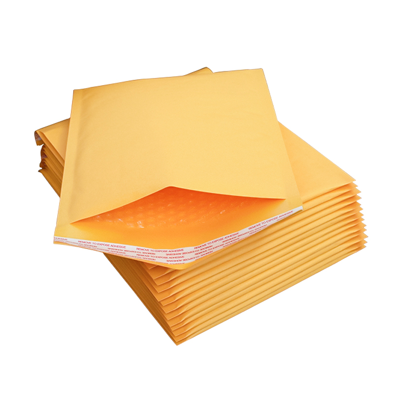 No MOQ Ready to Ship Many Sizes In Stock Gold Kraft Bubble Envelope Mailer Shipping Supplies