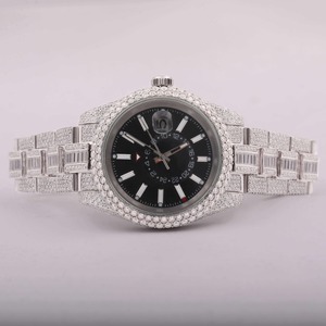 Premium Quality Moissanite Diamond <b>Wristwatch</b> Men <b>Automatic</b> Movement Sapphire Glass Waterproof Design Available For Sale - Product Image 1