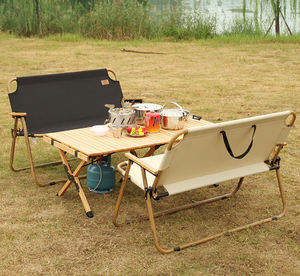 Chaise de camping pliable et portable en aluminium pour couple, siège d'amour coréen pour <span class=keywords><strong>2</strong></span> personnes, Offre Spéciale prêt à être expédié - Product Image 2