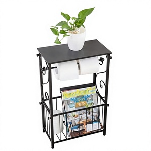 La mayoría de las ventas Living Home Floor Organizador de periódicos Stand Office Paper File Storage Display Rack Metal Revistero para el hogar - Product Image 1
