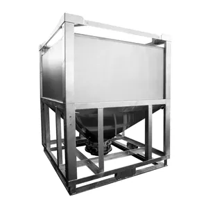 خزان تخزين 1000L من مصنع الحاويات ، خزان تخزين من الفولاذ المقاوم للصدأ