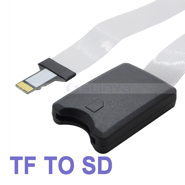 For TF / Micro SD Male to SD Card Female Extension Cable Adapter Flexible Extender
