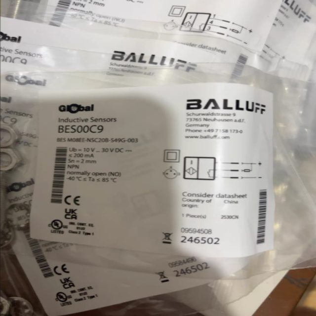 BES00C9 BES M08EE-NSC20B-S49G-003   Inductive Proximity Switch  Electronic Sensor Technology Industrial Automation