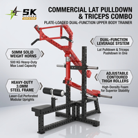 Machine à triceps et à poulies latérales à charge libre SK-K28, machine commerciale à triceps et à poulies latérales avec barre multi-prise pour centre de fitness