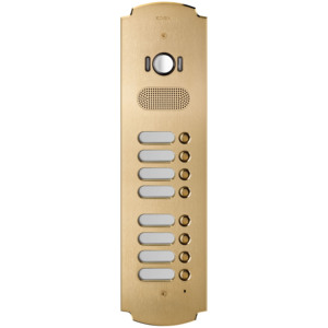 Panneau d'interphone de porte Patavium 2F+ A/V 8 boutons en laiton, hauteur 45,4 cm - Product Image 1