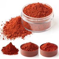 Poudre d'oxyde de fer rouge, matière première, pigment de couleur inorganique anti-UV résistant à la décoloration pour la construction extérieure et les sols en terrazzo
