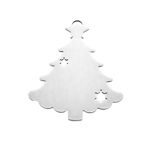 Tự làm của riêng bạn giáng sinh đồ trang trí nhà máy thăng hoa trống giáng sinh cây trang trí Laser khắc Kim Loại treo trang trí - Product Image 6