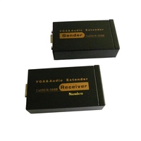 Extensor VGA de 1080P con cable cat5/6 de hasta 100M, convertidor ethernet VGA a RJ45, extensor para PC, portátil y proyector