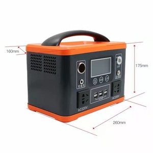 สถานีพลังงานแบบพกพาเอาท์พุท AC 500W 220V พร้อมไฟฉายแบตเตอรี่สำรองฉุกเฉินกลางแจ้ง - Product Image 1