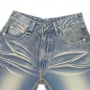 Men's Black Denim Shorts Straight Leg Mid Waist Stonewashed Cotton Casual Summer Wear Summer Cotton Fabric Pockets Topstitch - Product Image 2