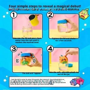 Melantha Juguete de Caja Sorpresa en Frasco con Agua Activadora, Muñeco de Peluche Blando y Esponjoso que se Revela con Agua, Fantasía Ciencia Ficción Misterio - Product Image 5