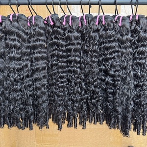 Venta al por mayor paquete de cabello humano euroasiático pelo virgen rizado con paquetes hinchables paquetes de cabello humano natural sin procesar - Product Image 3