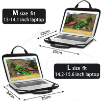 Tas Bahu Laptop 14.2-15.6 Inci Tas Jinjing Laptop Pelindung Pria Wanita Cangkang Keras EVA Tahan Benturan Tahan Air Anti Pencuri