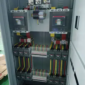 Grosir Cina murah perakitan panel kontrol plc din rail papan listrik untuk distribusi daya switchboard kasus plat besi