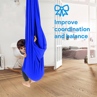 Hamac de yoga réglable pour enfants, pour intérieur et extérieur, balançoires sensorielles, facile à installer, hamacs de yoga suspendus pour enfants, balançoire de jeu