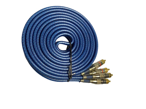 Cable de audio doble blindado de 2RCA macho a macho para TV y altavoces estéreo de coche - Product Image 5