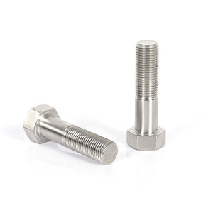Vis hexagonale en acier au carbone de grade 8.8, zinguée, M8-M36, DIN933 ISO4017, filetage complet pour structure métallique - Product Image 1