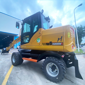 <span class=keywords><strong>XGMA</strong></span> fornitura diretta della fabbrica 8085 piccolo scavatore 8 Ton 4 ruote 55KW escavatore ruota - Product Image 4