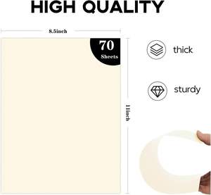 Papier Manila Crème 8,5 x 11 pouces du Fabricant pour Dessin, Peinture, Bricolage, Croquis, Gribouillis et Coloriage – Vente en Gros - Product Image 2