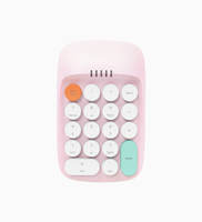 Receptor Inalámbrico BT 5.2 + 2.4GHz con Teclado Numérico ANBK-01, Retro, Doble Modo, KC, FCC, CE, RoHs, Molde Privado, Logotipo Personalizado, Paquete