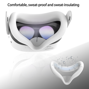 Pour Quest <span class=keywords><strong>3S</strong></span> Face Cover VR Accessoires Confort Silicone Face Cover pour Meta Quest <span class=keywords><strong>3S</strong></span> Accessoire de protection - Product Image 3