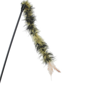 Varita de Juguete Interactiva para Gatos con Plumas de Doble Color Realistas, Juguete de Plástico para Gatitos - Product Image 5
