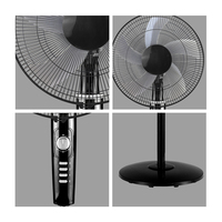 Ventilateur électrique mécanique de 16 pouces, pièces et kits SKD en gros, ventilateur sur pied à 3 vitesses, conception antirouille pour les marchés côtiers