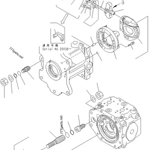 7082 K04260 Bagger Ersatzteile PC2000-8 PC800-8 PC850-8 Cradle Assy 708-2K-04260