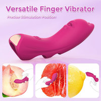 Finger-Vibrator mit 10 Vibrationsstufen, Medizinisches Silikon, Wasserdicht IPX7, USB-Aufladbar, für Anale, Klitorale, G-Punkt- und Brustwarzen-Stimulation