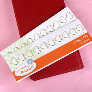 Trái Tim Nhỏ Hình Dạng Vàng Kẹp Giấy - Product Image 5