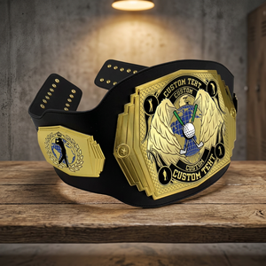 Ceinture de championnat en cuir personnalisée de haute qualité pour MMA karaté Kung Fu Taekwondo Lutte Styles de boxe-Modèle du gagnant - Product Image 1