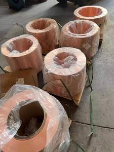 Bande de cuivre rouge étirée non alliée ELEN H62 en rouleau, 59%-99,9% Cu, origine Shandong, service de pliage, décoration, largeur 10-400mm - Product Image 5