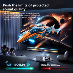 Auto Android 9 TV Smart Projector 4K Wifi 5 Vidéo DLP Home Cinéma Projecteur avec lampe LED - Product Image 3