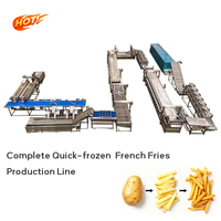 Ligne de production de frites surgelées entièrement automatique de 1000 kg/h, 2000 kg/h, 3000 kg/h, machine de production de frites surgelées