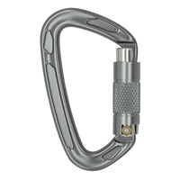Mousqueton en aluminium Jensan 22kN de type D avec verrouillage automatique Les plus populaires pour l'escalade et le hamac pour l'exploitation minière