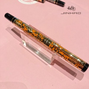 Pluma Estilográfica de Alta Calidad, Diseño Personalizado de Lujo, Tinta para Caligrafía, Regalo, <span class=keywords><strong>Jinhao</strong></span> 5000, Color Albaricoque y Dragón Dorado del Año Nuevo Chino - Product Image 4