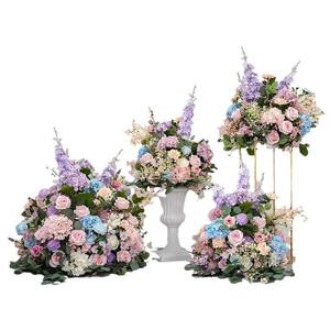 Flor artificial de seda de estilo Pastoral púrpura de alta calidad para eventos de boda lugares al aire libre decoración del Día de San Valentín accesorios de guía - Product Image 5