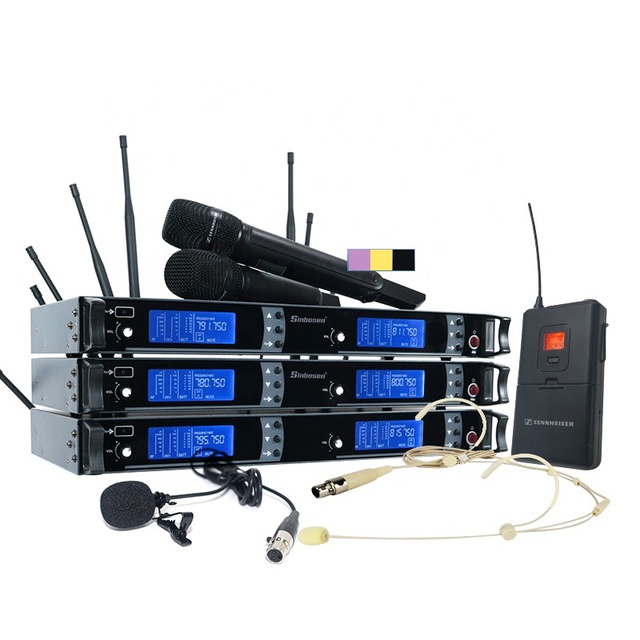 Handheld Cordless Channel Tie Clip Sound Lapel Lavalier Uhf Audio System Mini Set Headset Professional Mic Wireless Microphone