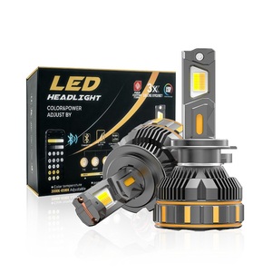 Ampoule de phare LED EURS 200W, contrôle par application, couleur réglable, 3000K 4300K 6000K, 20000LM, DC 9-32V, phare de voiture - Product Image 6