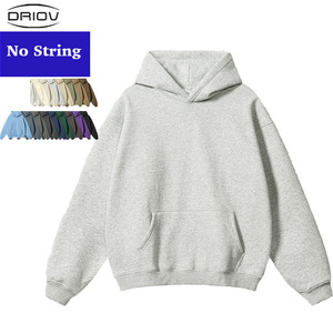 Großhandel 345 g/m² Puff-Print Hoodies, Oversized Drop-Shoulder Kapuzenpullover, Schwerer Gefütterter Fleece Pull-Over Hoodie - Product Image 3