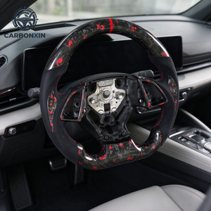 พวงมาลัยคาร์บอนไฟเบอร์หุ้มหนังแบบ 3 ก้าน ขนาด 35 มม. สำหรับ Chevrolet Camaro Cruze St RS ปี 2009-2019 จาก Custom Forge Sports - Product Image 4