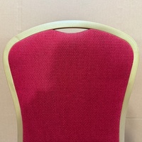Nouvelle chaise de banquet moderne, durable, avec revêtement en tissu bordeaux, empilable, pour restaurant, décoration de mariage