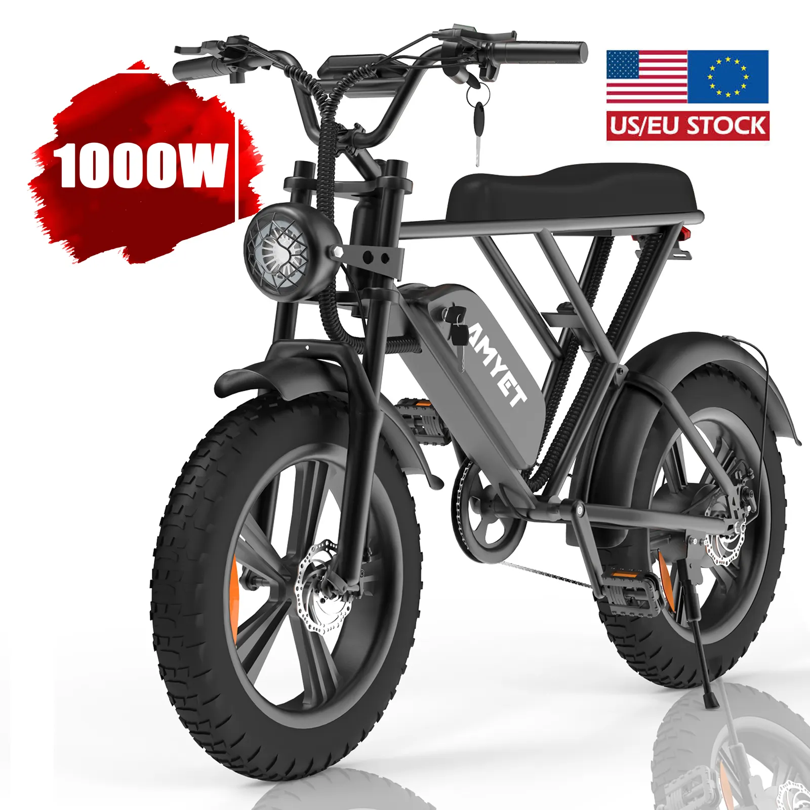 Uzun menzilli v8 v9 ile Twowheel mtb e bisiklet elektrikli bisikletler tam süspansiyon 20 inç fatbike bisiklet shimano 7 hız yağ lastik ebike