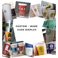 Tasses à paroi unique jetables biodégradables personnalisables pour le café, le thé et le lait Bol en papier épais à usage domestique Couvercles avec logo sur mesure