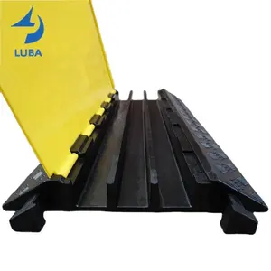 Traffic Floor Cable Protector Rubber Cable Ramp Rubber Car Ramp