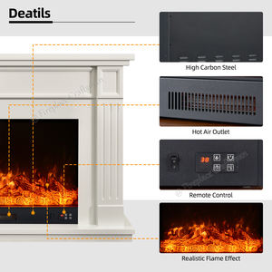 [Directo de Fábrica] <span class=keywords><strong>Chimenea</strong></span> Eléctrica <span class=keywords><strong>Decorativa</strong></span> con Repisa de MDF para Interiores - Product Image 6