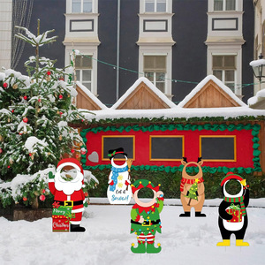 Letreros Decorativos Navideños para Exteriores, Patio, Jardín, Accesorios para Cabina de Fotos, Decoración para Fiestas Navideñas - Product Image 2