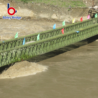 Pont en acier de type pont Bailey lourd pour le passage des conduites - Pont en treillis chinois avec services de soudage et de découpe