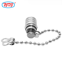 Capuchon anti-poussière en laiton QMA mâle avec chaînes pour connecteur coaxial RF QMA femelle, en stock, fourni par l'usine